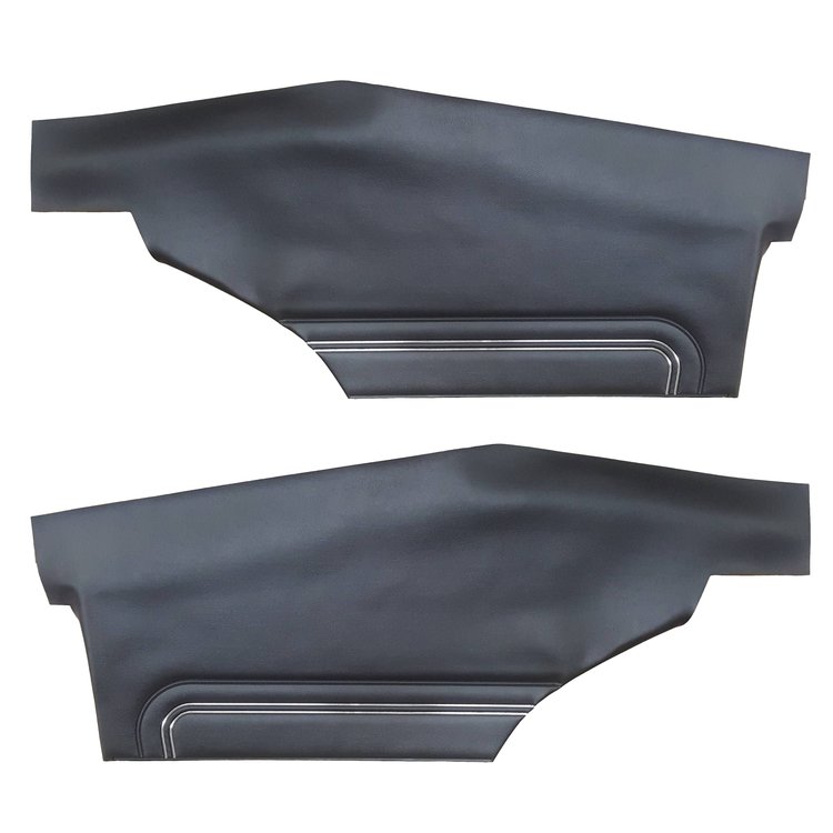 DO72GG00048100G 72 GTO/LEMANS HARDTOP COUPE REAR PANELS - BLACK