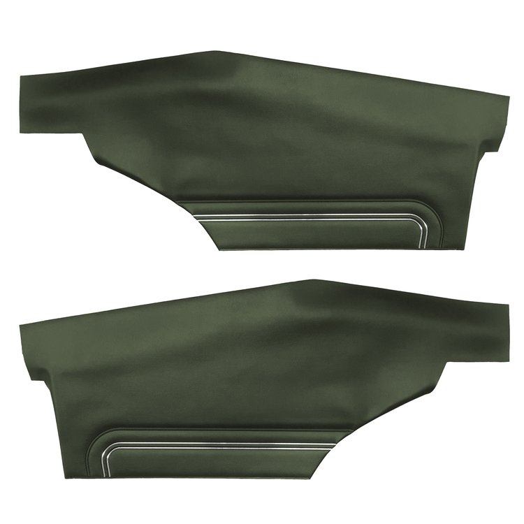 DO72GG00048465G 72 GTO/LEMANS HARDTOP COUPE REAR PANELS - GREEN
