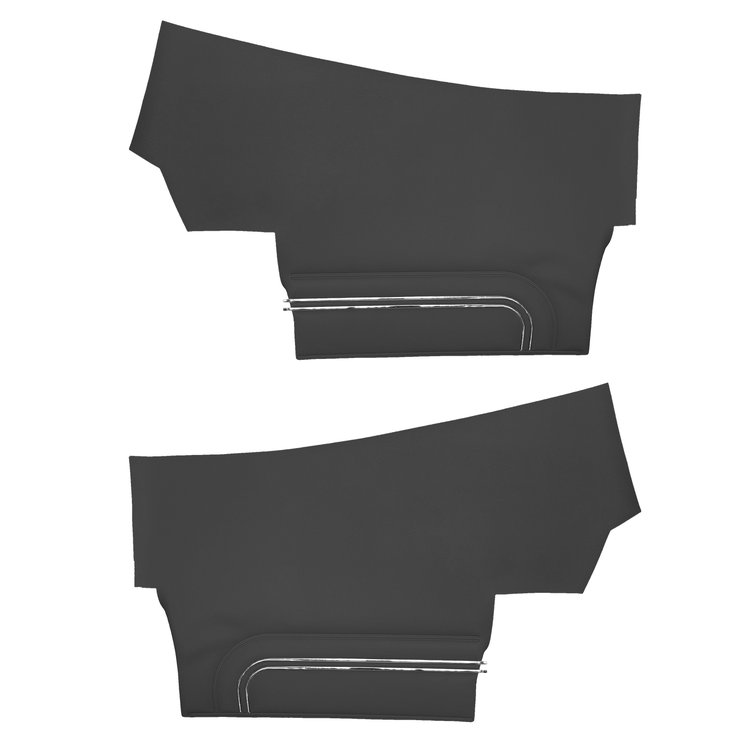 DO72GG00056100G 72 LEMANS SPORT CONVERTIBLE REAR PANELS - BLACK