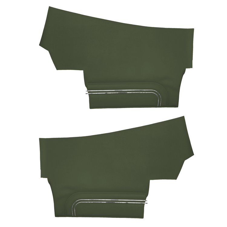 DO72GG00056465G 72 LEMANS SPORT CONVERTIBLE REAR PANELS - GREEN