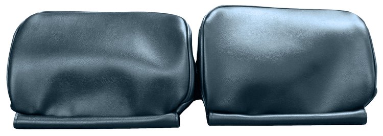 HC66GA00014343G 66/67 GM A-BODY BENCH SEAT HEADREST COVERS - DK MET BLUE