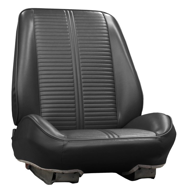 RS66GG00010100G 66 GTO/LEMANS BUCKETS - RALLYE BUCKET SEATS - BLACK