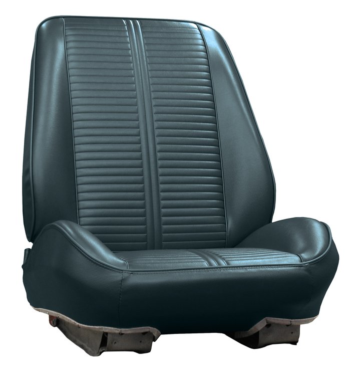 RS66GG00010343G 66 GTO/LEMANS BUCKETS - RALLYE BKT SEATS -DK MET BLUE
