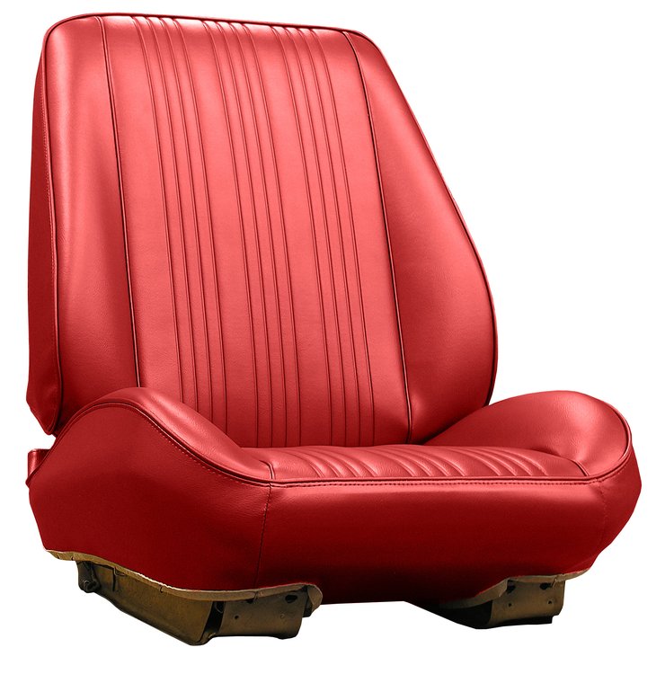 RS67GG00010501G 67 GTO/LEMANS BUCKETS - RALLYE BUCKET SEATS - RED