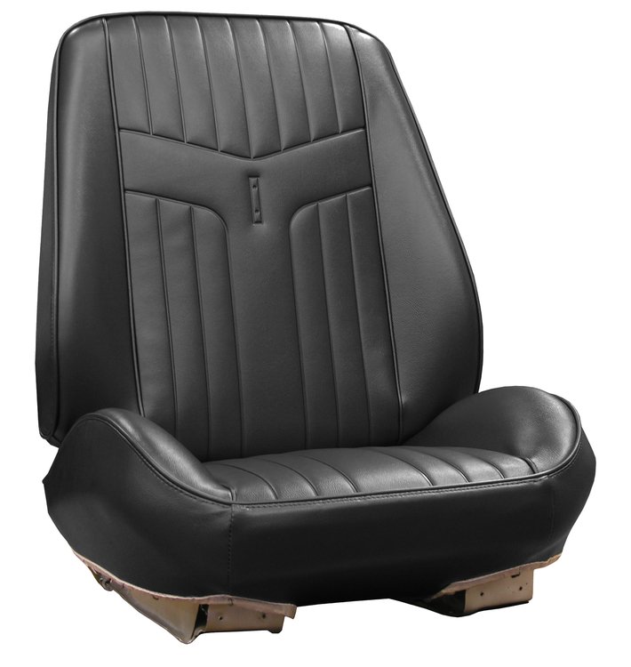 RS69GG00010100G 69 GTO/LEMANS BUCKETS RALLYE BUCKET SEATS - BLACK
