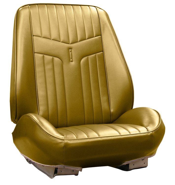 RS69GG00010635G 69 GTO/LEMANS BUCKETS RALLYE BUCKET SEATS GOLD