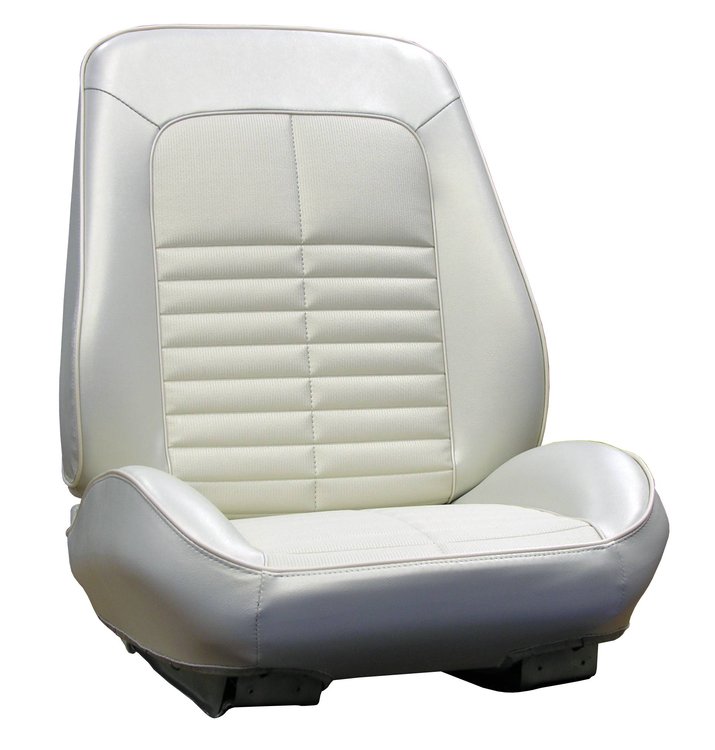 RS71GG00010202G 71 GTO/LEMANS BUCKETS RALLYE BKT SEATS - PRL WHITE