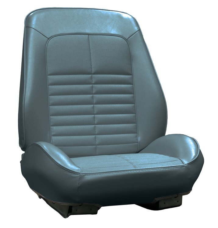 RS71GG00010380G 71 GTO/LEMANS BUCKETS RALLYE BUCKET SEATS - BLUE