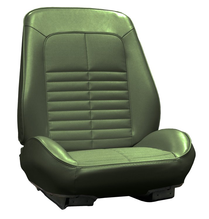 RS71GG00010415G 71 GTO/LEMANS BUCKETS RALLYE BKT SEATS - JADE GREEN