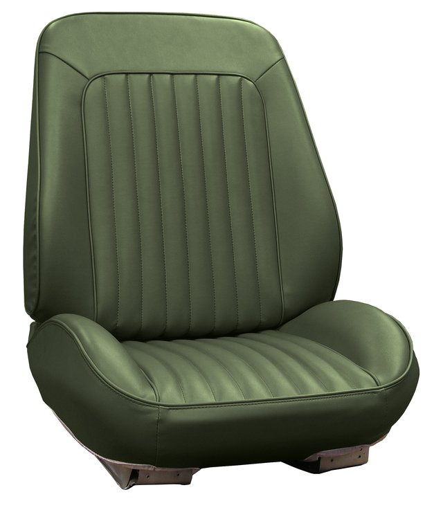 RS72GG00010465G 72 GTO/LEMANS BUCKETS RALLYE BUCKET SEATS - GREEN