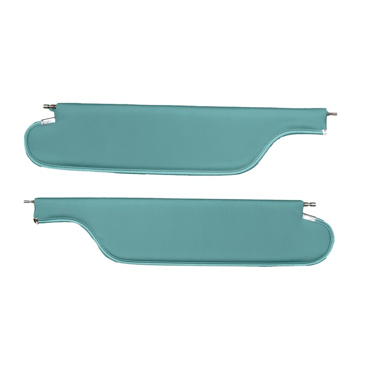 SV66GG150P-PA 66/67 GTO/LEMANS HTP COUPE SUNVISOR 2-PIN TURQ FINE DIAMO