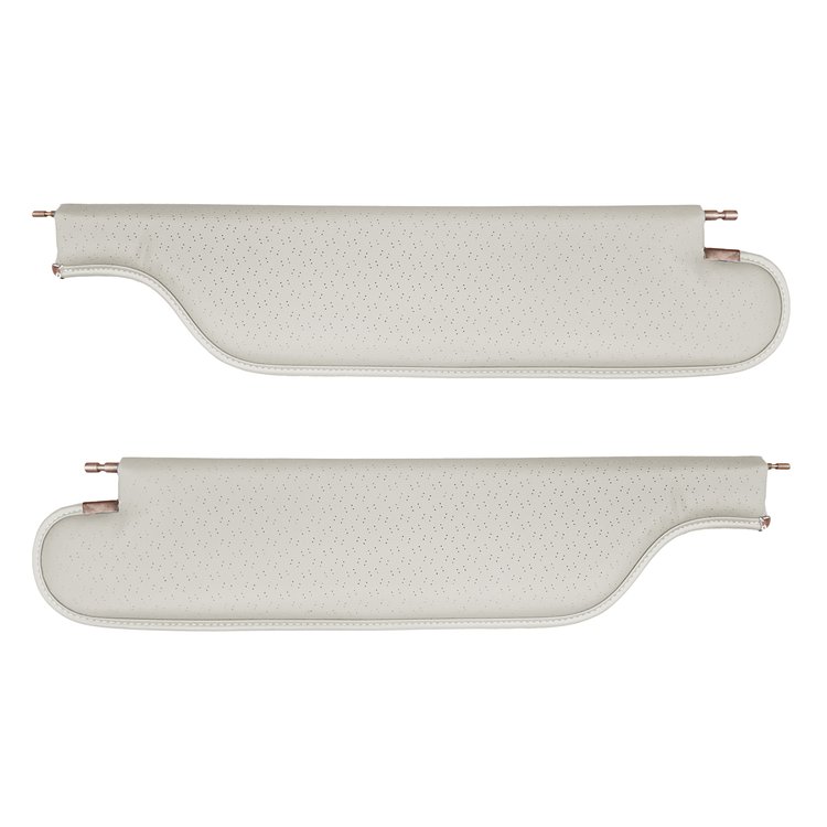SV68GG102P-PA 68 GTO/LEMANS HTP COUPE SUNVISOR 2-PIN WHITE FINE DIAM