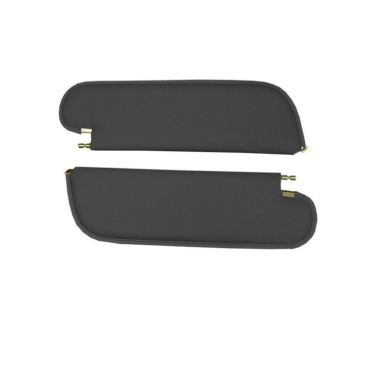 SV71GG01NP-PA 72 GTO/LEMANS HTP COUPE SUNVISOR 1-PIN - NONPERF BLACK