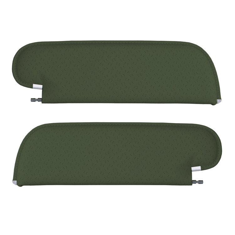 SV71GG13P-PA 71 GTO/LEMANS HTP COUPE SUNVISOR 1-PIN - PERF DK GREEN
