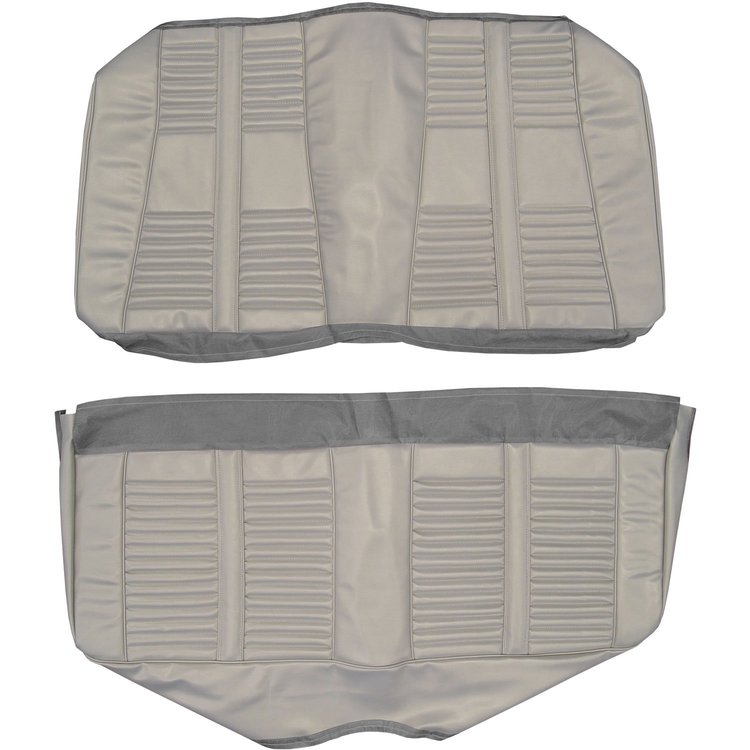 AA66GUD0048239G 66 CUTLASS/442 HOLIDAY COUPE REAR BENCH - MET. PARCHMENT
