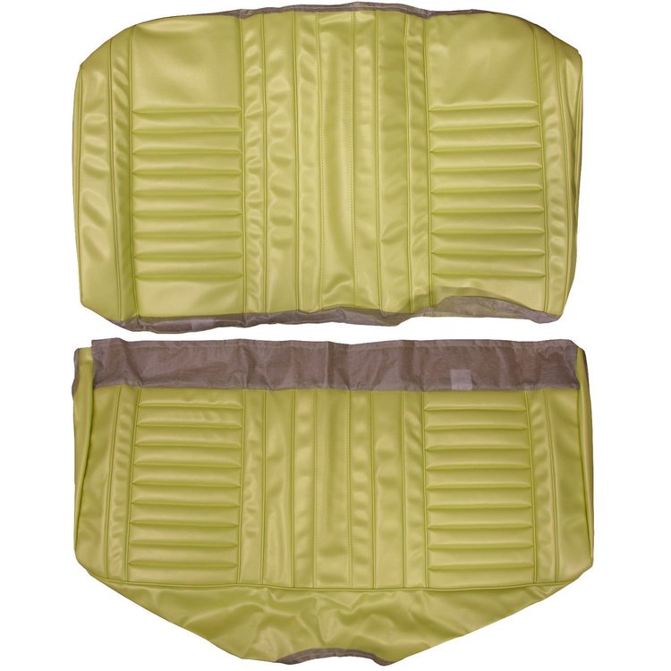 AA67GUD0048640G 67 CUTLASS SUPREME/442 HOLIDAY CPE REAR BENCH - PEARL YELLOW