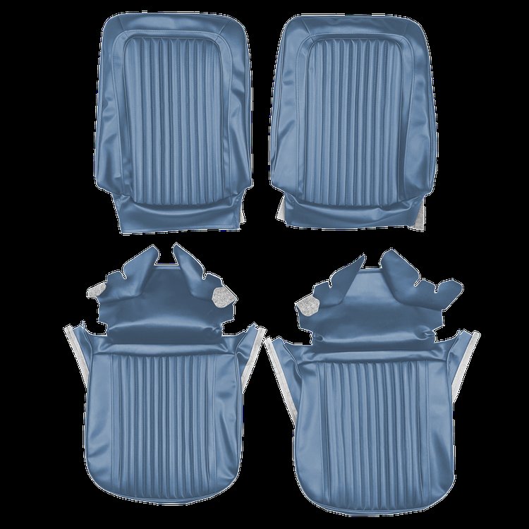 AA68GUD0010332G 68 CUTLASS SUPREME BUCKETS - LIGHT METALLIC BLUE