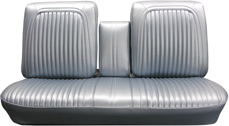 AA68GUD0030204G 68 CUTLASS SUPREME SPLIT BENCH W/ C.A.R.- MET PARCHMENT
