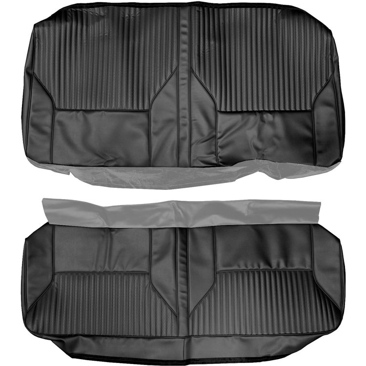 AA68GUS0047100G 68 CUTLASS/442 COUPE REAR BENCH - BLACK