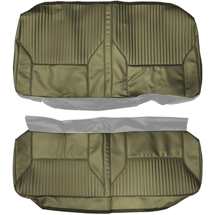 AA68GUS0047645G 68 CUTLASS/442 COUPE REAR BENCH - WILLOW GOLD