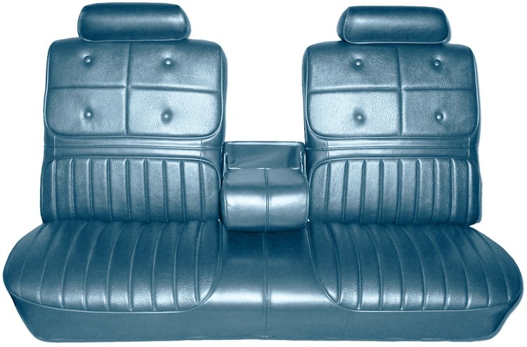 AA70GUD0030310G 70 CUTLASS SUPREME/442 SPLIT BENCH W/ C.A.R. - LT MET. BLUE