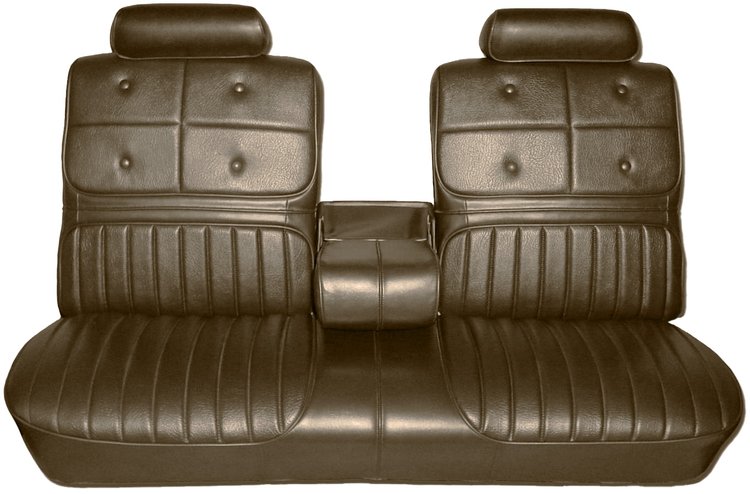 AA70GUD0030658G 70 CUTLASS SUPREME/442 SPLIT BENCH W/ C.A.R. - BURN. SADDLE