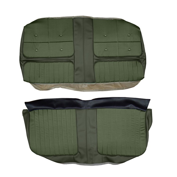 AA70GUDC080461G 70 CUTLASS SUPREME HOLIDAY COUPE REAR - GREEN CLOTH/GREEN
