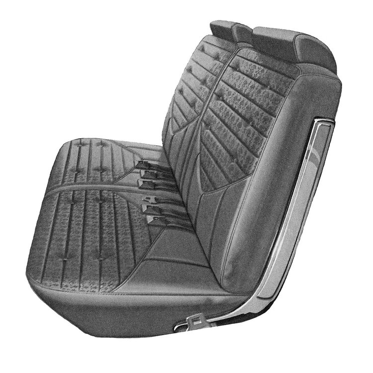 AA70GUS0028100G 70 CUTLASS S/442 SPLIT BENCH - BLACK