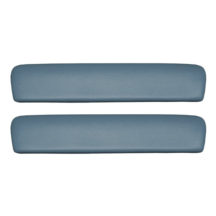 AP65GA-FRT325G 65/67 GM A-BODY FRONT 11 ARMREST PADS - MET BLUE MADRID