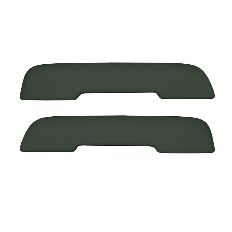 AP68GA-FRT460G 68/72 GM A-BODY FRONT ARMREST PADS - METALLIC GREEN MADRID
