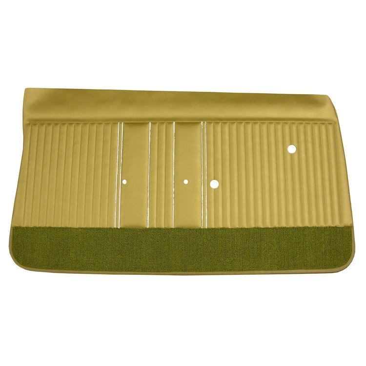DO64GUD0010100G 64 CUTLASS/442 DOOR PANELS - BLACK W/ BLACK CARPET