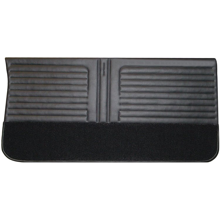 DO66GUD001210001 66 CUTLASS/442 DOOR PANELS - BLACK W/ BLACK CARPET