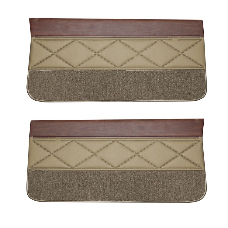 DO66GUS0012631G 66 F-85/CUTLASS/442 DOOR PANELS - METALLIC GOLD