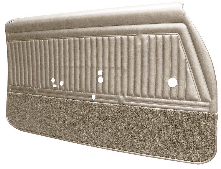 DO68GUD0012204G-PA 68 CUTLASS SUPREME ASSEMBLED DOOR PANELS - MET PARCHMENT