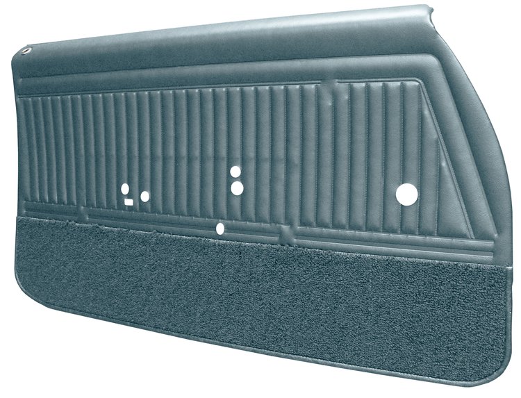DO68GUD0012333G-PA 68 CUTLASS SUPREME ASSEMBLED DOOR PANELS - TEAL BLUE