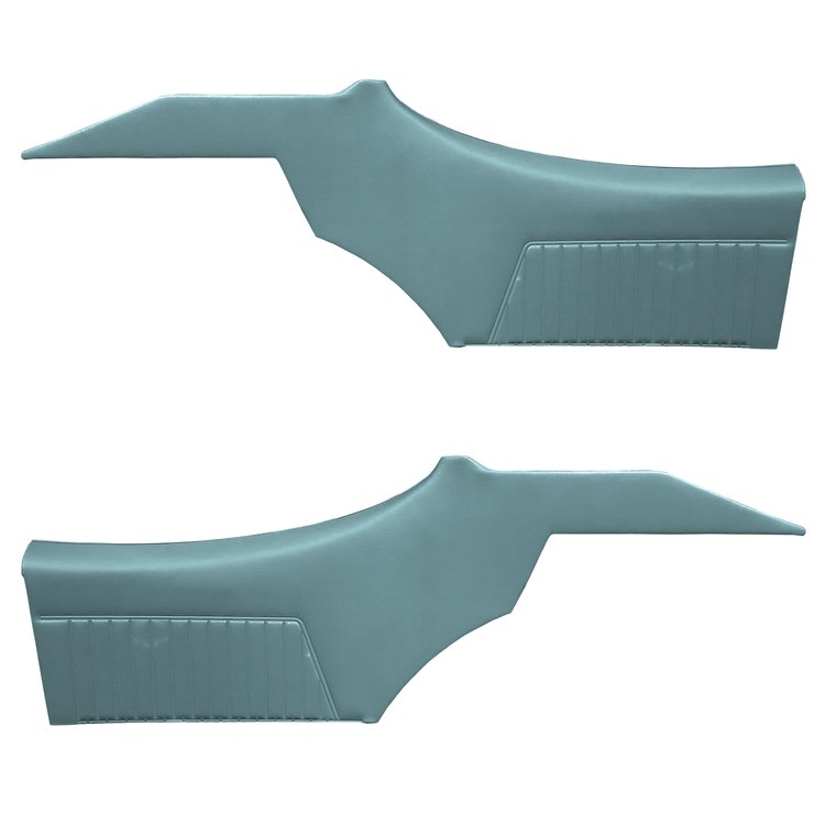 DO68GUD0048333G-PA 68 CUTLASS SUPREME HOLIDAY CPE REAR PANEL ASMBLY - TEAL BLUE
