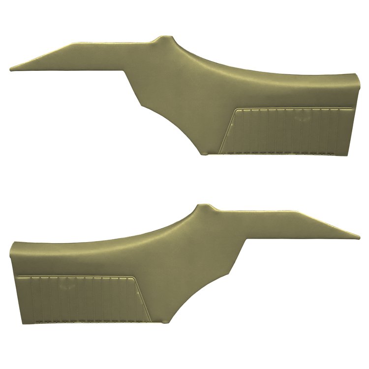 DO68GUD0048645G-PA 68 CUTLASS SUPREME HOLIDAY CPE REAR PANEL ASMBLY - WILLW GOLD