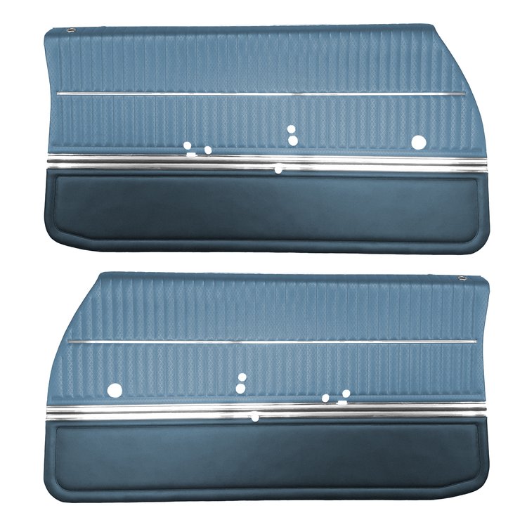 DO68GUS0011329G-PA 68 CUTLASS S/442 SPORTS COUPE ASSEMBLED DOOR PANELS- DBL/LBL