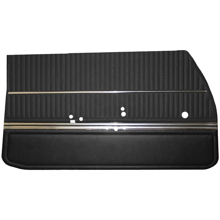 DO68GUS0012100G 68 CUTLASS S/442 HOLIDAY COUPE DOOR PANELS - BLACK