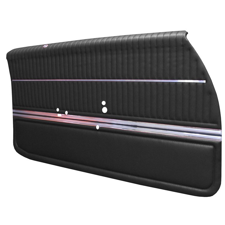 DO68GUS0012100G-PA 68 CUTLASS S/442 HOLIDAY COUPE ASSEMBLED DOOR PANELS - BLACK