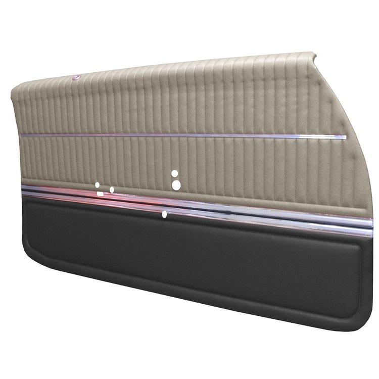 DO68GUS0012201G-PA 68 CUTLASS S/442 HOLIDAY COUPE ASSEMBLED DOOR PANELS- PAR/BLK