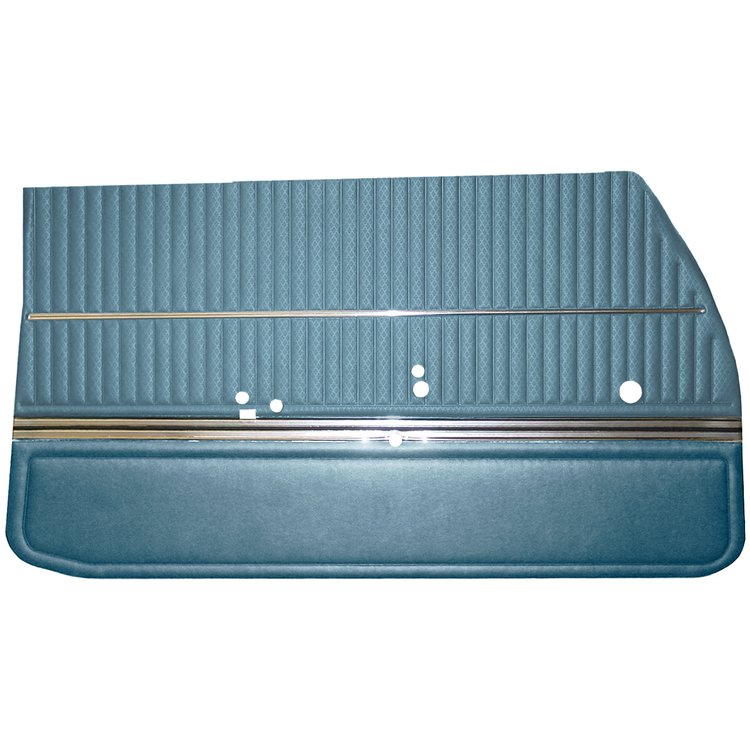 DO68GUS0012333G 68 CUTLASS S/442 HOLIDAY COUPE DOOR PANELS - TEAL BLUE