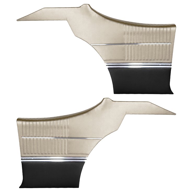 DO68GUS0046201G-PA 68 CUTLASS S/442 HOLIDAY COUPE REAR PNL ASMBLY-MET PARCH/BLK