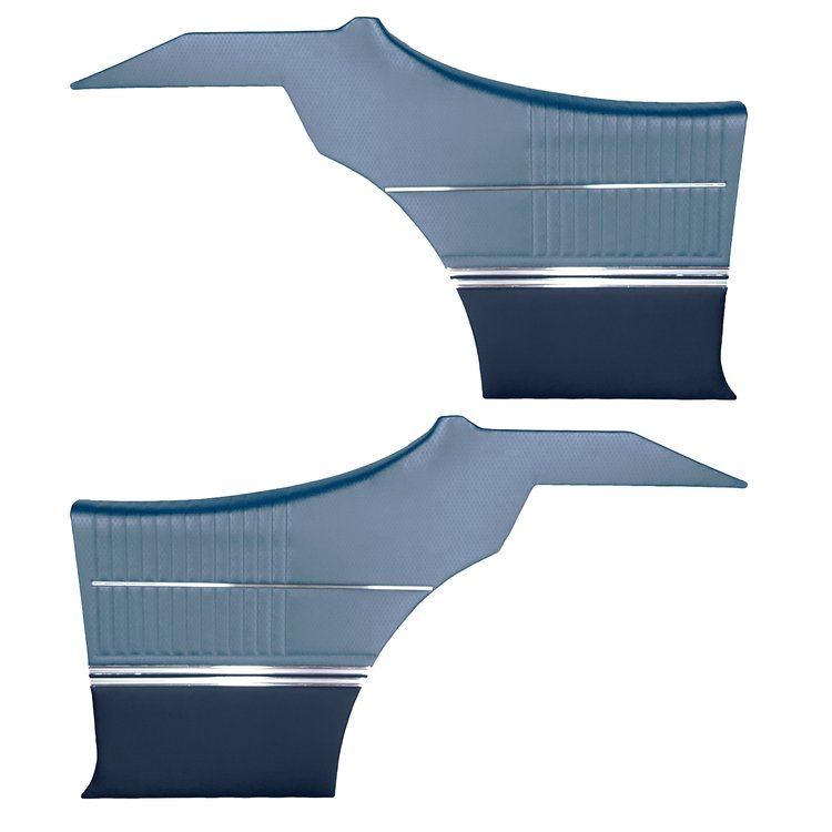 DO68GUS0046326G-PA 69 CUTLASS S/442 HOLIDAY COUPE REAR PNL ASMBLY-MET BLUE/DK BL