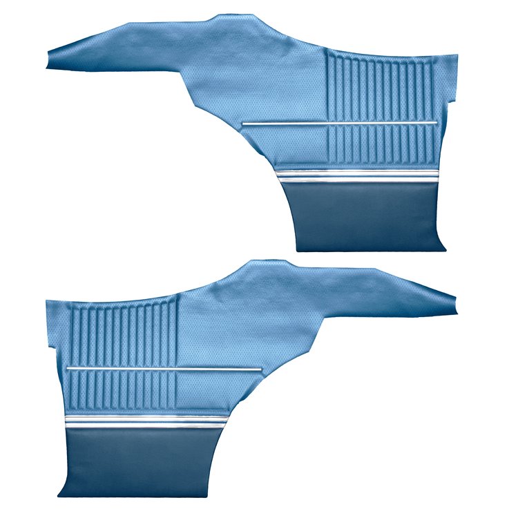 DO68GUS0046329G 68 CUTLASS S/442 HOLIDAY COUPE REAR PANWLS - MET BLUE/DK BLUE