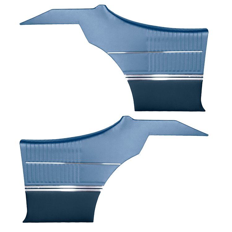 DO68GUS0046329G-PA 68 CUTLASS S/442 HOLIDAY COUPE REAR PNL ASMBLY-MET BLUE/DK BL