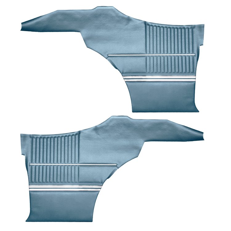 DO68GUS0046333G 68 CUTLASS S/442 HOLIDAY COUPE REAR PANELS - TEAL BLUE