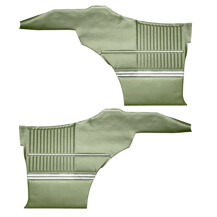 DO68GUS0046432G 69 CUTLASS S/442 HOLIDAY COUPE REAR PANELS - LIGHT MET GREEN
