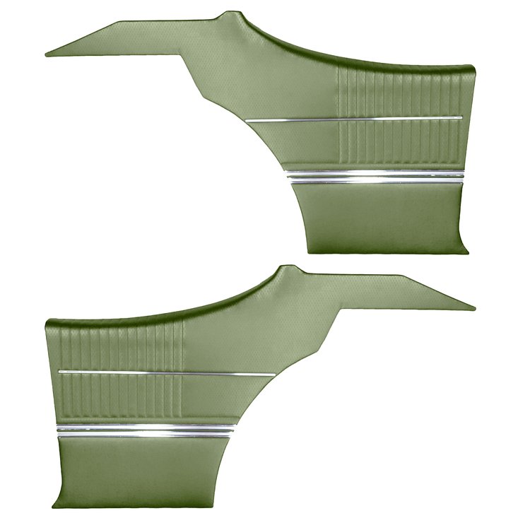 DO68GUS0046432G-PA 69 CUTLASS S/442 HOLIDAY COUPE REAR PNL ASMBLY-LT MET GREEN