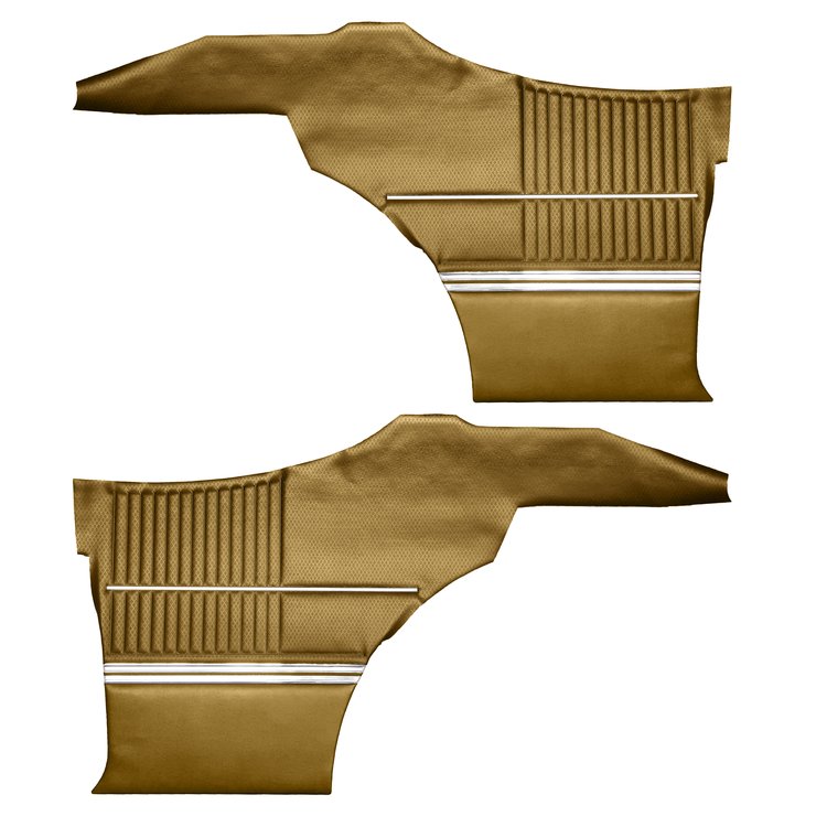 DO68GUS0046635G 69 CUTLASS S/442 HOLIDAY COUPE REAR PANELS - GOLD